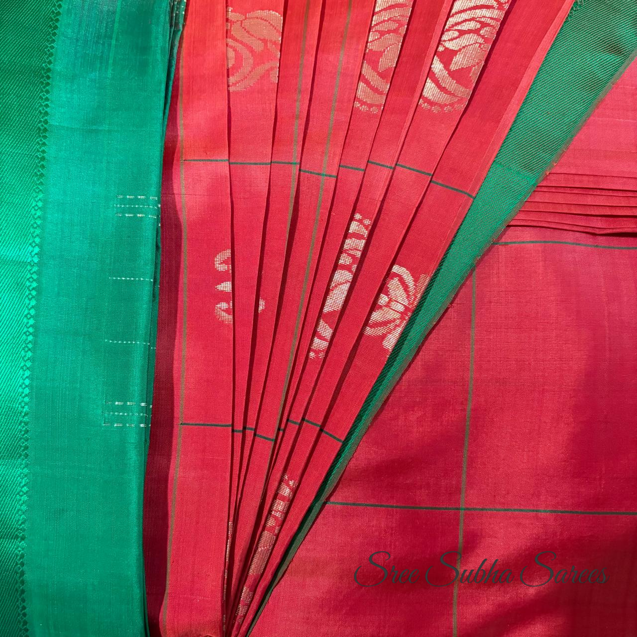 Pre-pleated saree